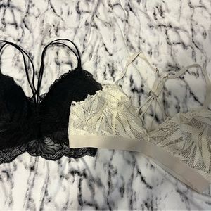 Hollister and Aerie bralettes